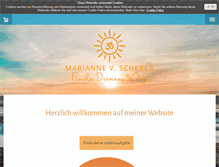 Tablet Screenshot of mariannescherer.de